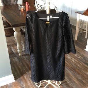 Black straight loose fitting dress